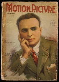 4d778 MOTION PICTURE magazine August 1918 art of Douglas Fairbanks by Leo Sielke Jr.!