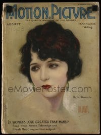 4d769 MOTION PICTURE English magazine August 1923 art of Bebe Daniels by Hal Phyfe!