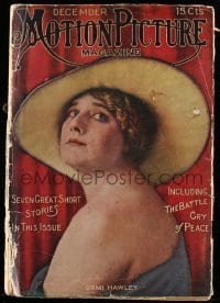 4d779 MOTION PICTURE magazine December 1915 great cover portrait of Ormi Hawley!