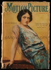 4d785 MOTION PICTURE magazine July 1917 art of Pauline Frederick by Leo Sielke Jr.!