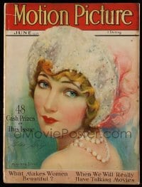 4d771 MOTION PICTURE English magazine June 1927 great art of Gilda Gray by Marland Stone!