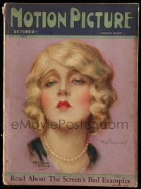 4d773 MOTION PICTURE English magazine October 1925 great art of Mae Murray by Marland Stone!