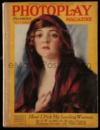 4d812 PHOTOPLAY magazine December 1918 great cover art of Sylvia Breamer by Haskell Coffin!