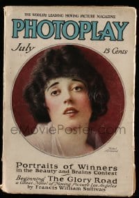 4d817 PHOTOPLAY magazine July 1916 great cover portrait of Mabel Normand by Moody!