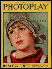 4d823 PHOTOPLAY magazine November 1924 wonderful pastel portrait of Jackie Coogan by H. Alan!