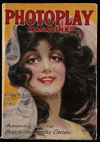 4d824 PHOTOPLAY magazine October 1915 great cover art of pretty Beverly Bayne!