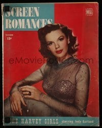 4d864 SCREEN ROMANCES magazine December 1945 Judy Garland in The Harvey Girls!