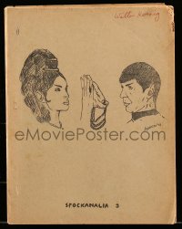 4d870 SPOCKANALIA magazine #3 September 1968 filled with fan art & cool Star Trek articles!