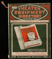 4d872 THEATER EQUIPMENT DIRECTORY magazine '24 includes heralds & movie theater tickets!