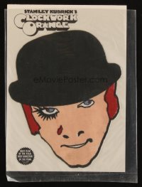 4d106 CLOCKWORK ORANGE iron-on patch '72 put Malcolm McDowell's face on your clothes!