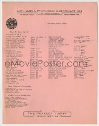 4d247 COLUMBIA PICTURES 9x11 studio booking letter '27 from the company to a theater owner!