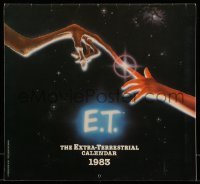 4d183 E.T. THE EXTRA TERRESTRIAL 11x12 wall calendar '83 great color scenes from the movie!