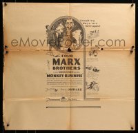 4d155 MONKEY BUSINESS set of 2 23x24 tear sheets '31 all 4 Marx Brothers including Zeppo!
