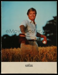 4d443 NATURAL 10x13 promo brochure '84 best image of Robert Redford throwing baseball!