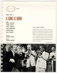 4d157 SONG IS BORN 8x11 TV ad R64 Danny Kaye, Louis Armstrong, Tommy Dorsey, Howard Hawks