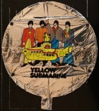 4d096 YELLOW SUBMARINE 18x20 foil balloon '81 art of Beatles John, Paul, Ringo & George!