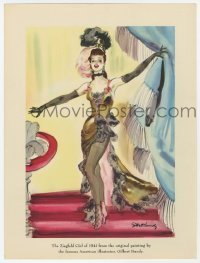 4d345 ZIEGFELD GIRL 9x12 trade ad '41 art sexy Judy Garland from a painting by Gilbert Bundy!