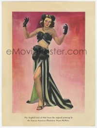 4d344 ZIEGFELD GIRL 9x12 trade ad '41 art sexy Hedy Lamarr from a painting by Neysa McMein!