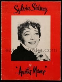 4d580 AUNTIE MAME stage play souvenir program book '58 Sylvia Sidney in the revival!
