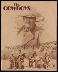 4d604 COWBOYS souvenir program book '72 John Wayne gave these boys their chance to become men!
