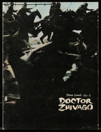 4d605 DOCTOR ZHIVAGO black & white cover souvenir program book '65 Sharif, Christie, David Lean