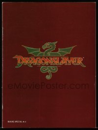 4d607 DRAGONSLAYER souvenir program book '81 Peter MacNicol, cool Disney fantasy movie!
