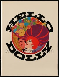 4d637 HELLO DOLLY souvenir program book '70 Barbra Streisand & Walter Matthau, Richard Amsel art!