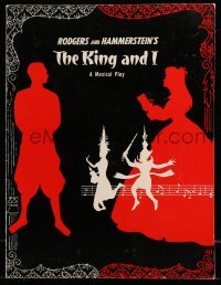 4d647 KING & I stage play souvenir program book '64 Rodgers & Hammmerstein musical!
