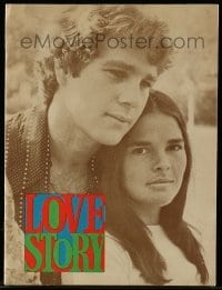 4d659 LOVE STORY souvenir program book '70 Ali MacGraw & Ryan O'Neal, classic romance!