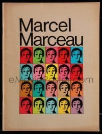 4d662 MARCEL MARCEAU stage play souvenir program book '73 the famous French mime!