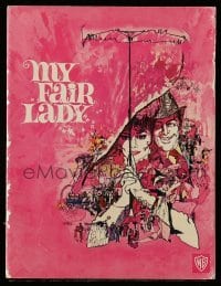 4d669 MY FAIR LADY softcover souvenir program book '64 Audrey Hepburn, Rex Harrison, Bob Peak art!