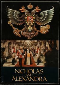 4d671 NICHOLAS & ALEXANDRA English souvenir program book '71 Czars & end of Russian aristocracy!