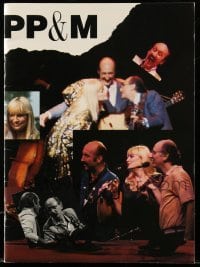 4d675 PETER PAUL & MARY music concert souvenir program book '91 folk music trio performing live!