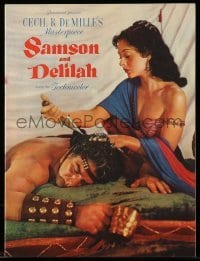 4d690 SAMSON & DELILAH souvenir program book '49 Hedy Lamarr & Victor Mature, DeMille classic!