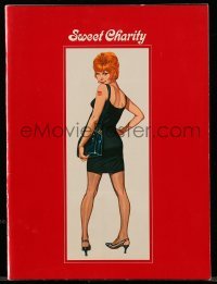 4d709 SWEET CHARITY souvenir program book '69 Bob Fosse, Robert McGinnis art of Shirley MacLaine!