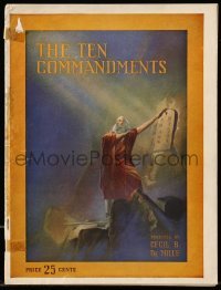 4d711 TEN COMMANDMENTS souvenir program book '23 Cecil B. DeMille classic epic, different images!
