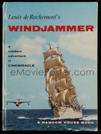 4d730 WINDJAMMER hardcover souvenir program book '58 sailing documentary by Louis De Rochemont!