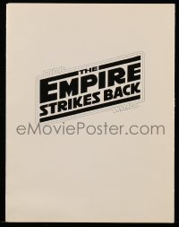 4d305 EMPIRE STRIKES BACK screening program '80 the complete cast and credits for the movie!