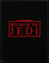 4d316 RETURN OF THE JEDI screening program '83 George Lucas classic, all the cast & crew credits!