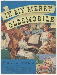 4d279 IN MY MERRY OLDSMOBILE sheet music '20s waltz song by Gus Edwards & Vincent Brian!