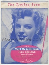 4d282 MEET ME IN ST. LOUIS sheet music '44 Judy Garland, classic musical, The Trolley Song!