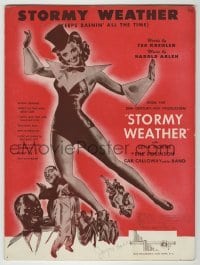 4d294 STORMY WEATHER sheet music '43 Lena Horne, Calloway, Bojangles, Keeps Rainin' All the Time!