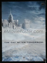 4d226 DAY AFTER TOMORROW lenticular 10x14 special poster '04 New York in tidal wave & snowed in!