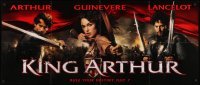4d438 KING ARTHUR 13x21 promo brochure '04 Clive Owen, Keira Knightley, unfolds to 21x50 poster!