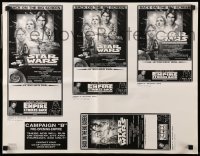 4d053 EMPIRE STRIKES BACK ad slick R1997 they're back on the big screen!