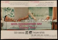 4d339 PILLOW TALK trade ad '59 art of bachelor Rock Hudson who loves pretty career girl Doris Day!