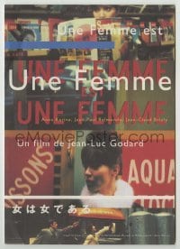 4d465 WOMAN IS A WOMAN Japanese 7x10 R90s Jean-Luc Godard's Une femme est une femme!