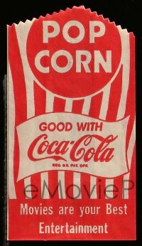 4d028 COCA-COLA set of 3 popcorn bags '50s movies are your best entertainment!