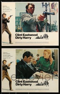 4d110 DIRTY HARRY 8 9x11 REPRO LCs '00s color reproductions of the original lobby set!