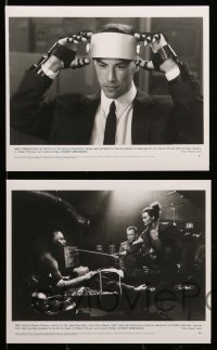 4d939 JOHNNY MNEMONIC presskit w/ 14 stills '95 Keanu Reeves, Dolph Lundgren, Dina Meyer, Ice-T
